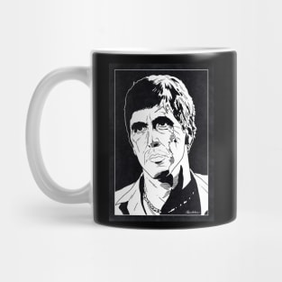 TONY MONTANA - Scarface (Black and White) Mug